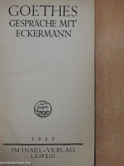 Goethes Gespräche mit Eckermann