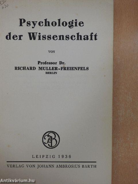 Psychologie der Wissenschaft