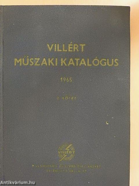 Villért műszaki katalógus 1965. II.