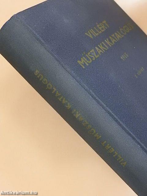 Villért műszaki katalógus 1965. II.