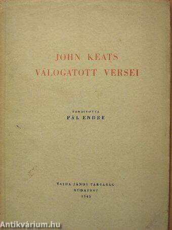 John Keats válogatott versei