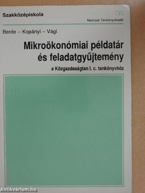 Mikroökonómiai példatár és feladatgyűjtemény