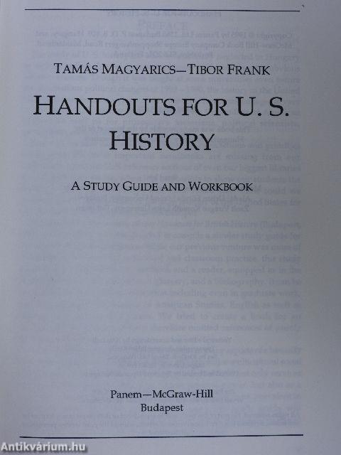 Handouts for U. S. History