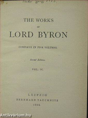 The Works of Lord Byron 4.