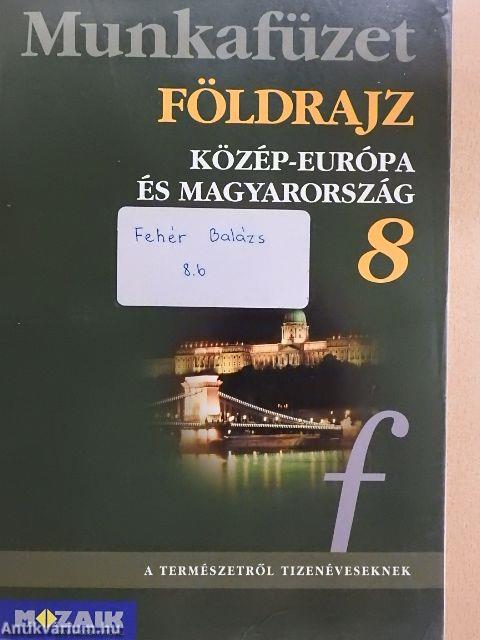 Földrajz munkafüzet 8.