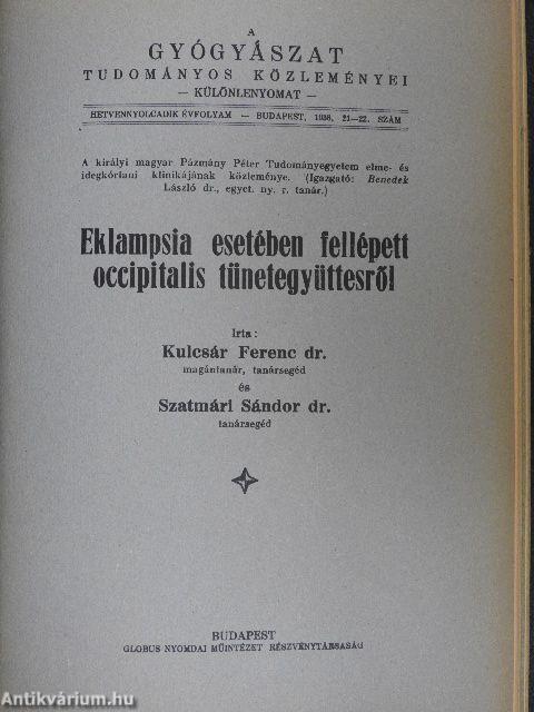 Diagnosztikai és terápiás értekezések egyedi gyűjteménye (12 db)