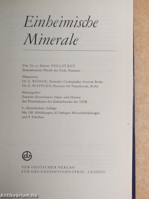 Einheimische Minerale