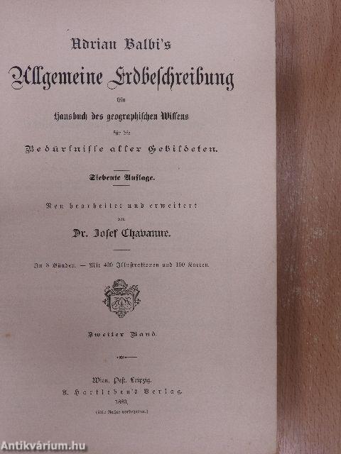 Adrian Balbi's Allgemeine Erdbeschreibung II. (gótbetűs)