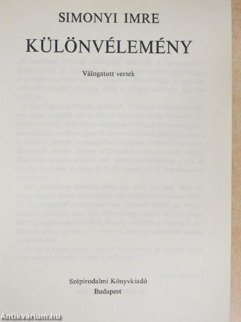 Különvélemény