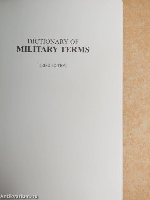 Dictionary of Military Terms