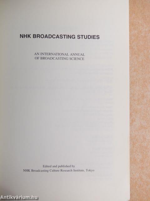 NHK Broadcasting Studies 5.