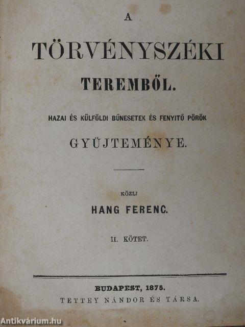 A törvényszéki teremből II.