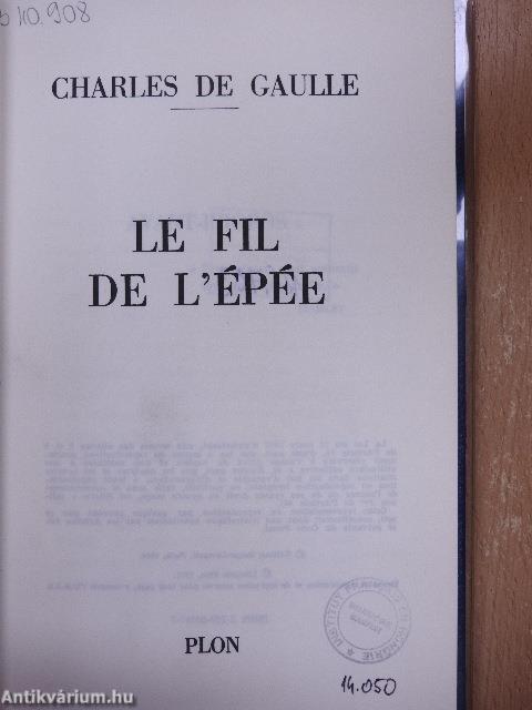 Le Fil de l'Épée