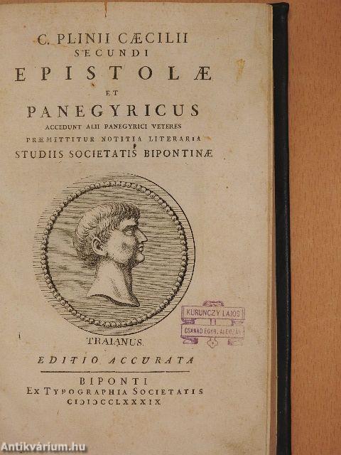 C. Plinii Caecilii secundi epistolae et Panegyricus