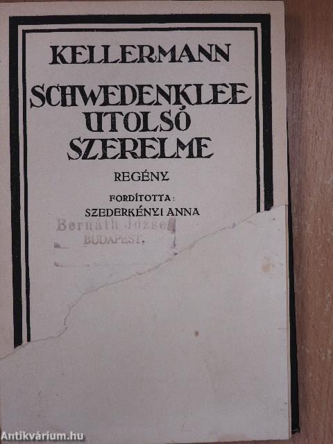 Schwedenklee utolsó szerelme