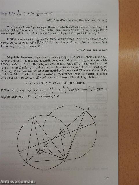 Középiskolai matematikai és fizikai lapok 1997. február