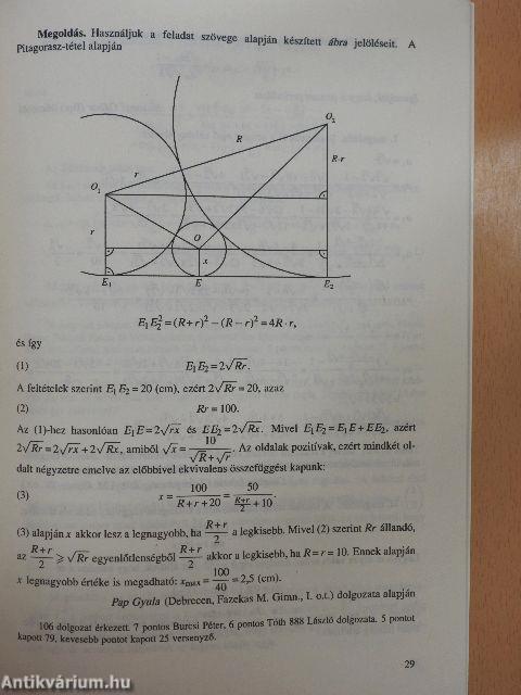 Középiskolai matematikai és fizikai lapok 1995. január