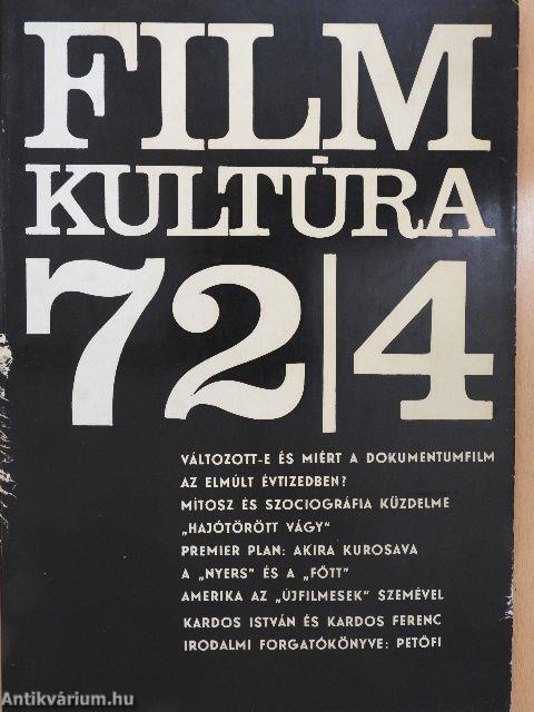 Filmkultúra 1972. július-augusztus