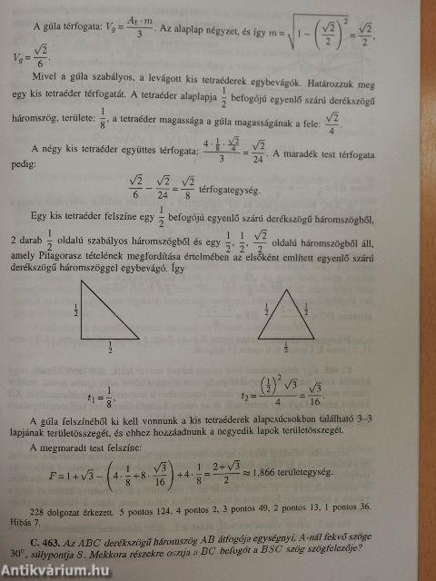 Középiskolai matematikai és fizikai lapok 1998. január