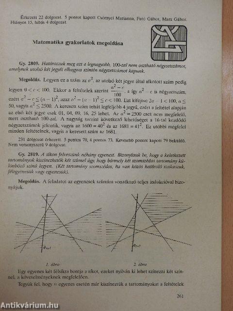 Középiskolai matematikai és fizikai lapok 1993. szeptember