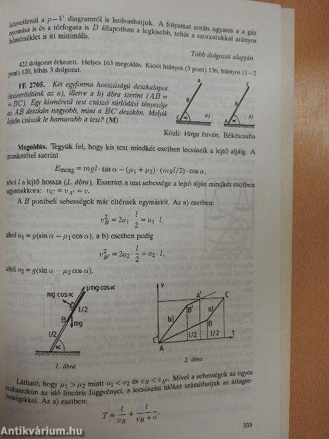 Középiskolai matematikai és fizikai lapok 1993. október