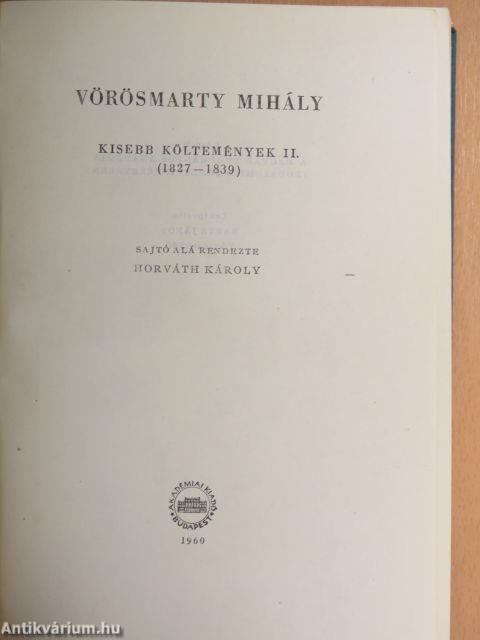 Kisebb költemények II.