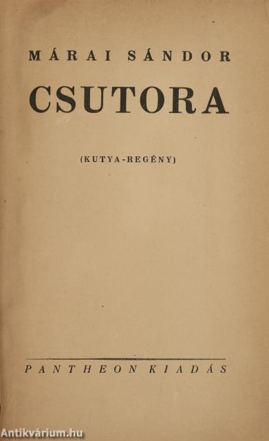 Csutora (dedikált példány)