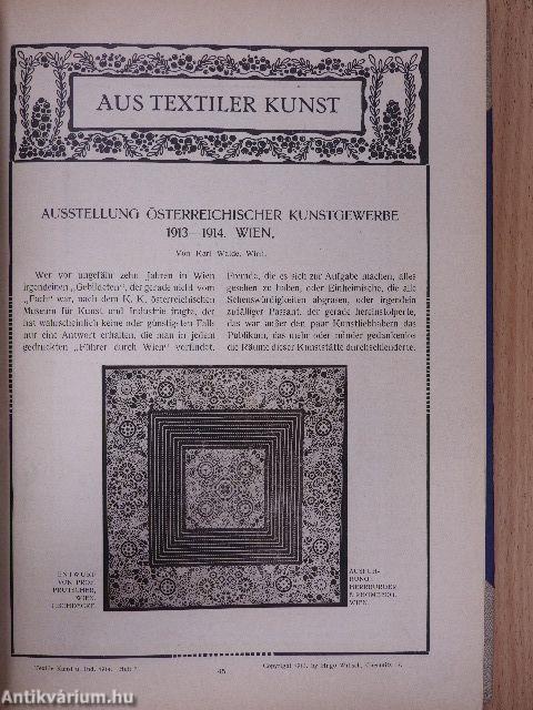 Textile Kunst und Industrie 1914. (nem teljes évfolyam)