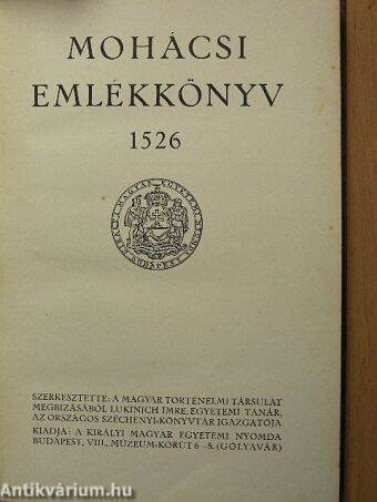 Mohácsi emlékkönyv 1526