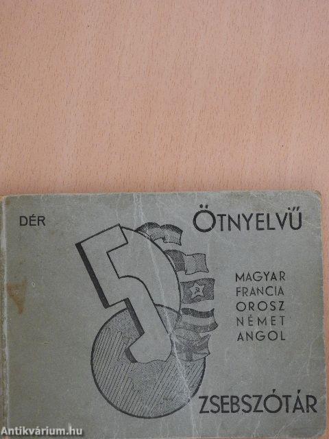 Ötnyelvű zsebszótár