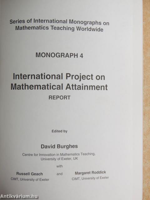 International Project on Mathematical Attainment