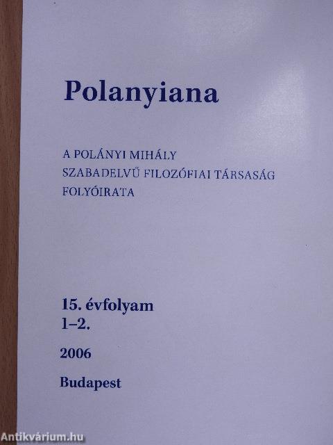 Polanyiana 2006/1-2