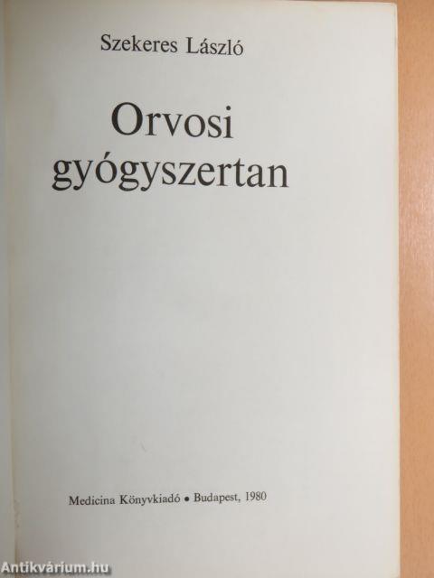 Orvosi gyógyszertan