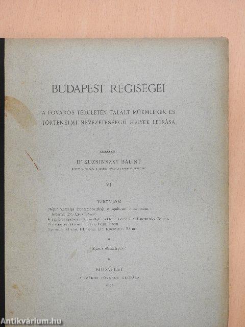 Budapest régiségei VI.