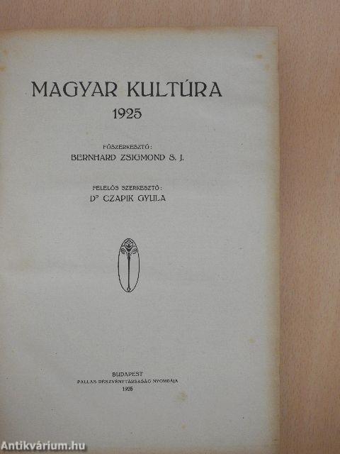 Magyar Kultúra 1925. január-december