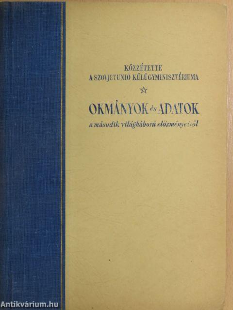 Okmányok és adatok I. 