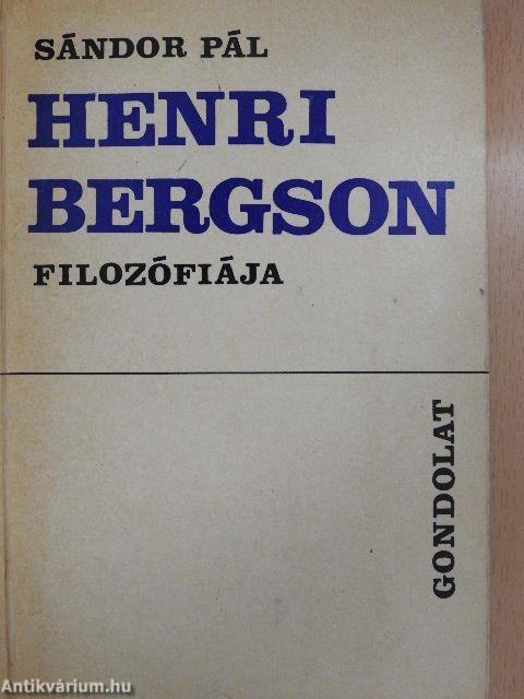 Henri Bergson filozófiája