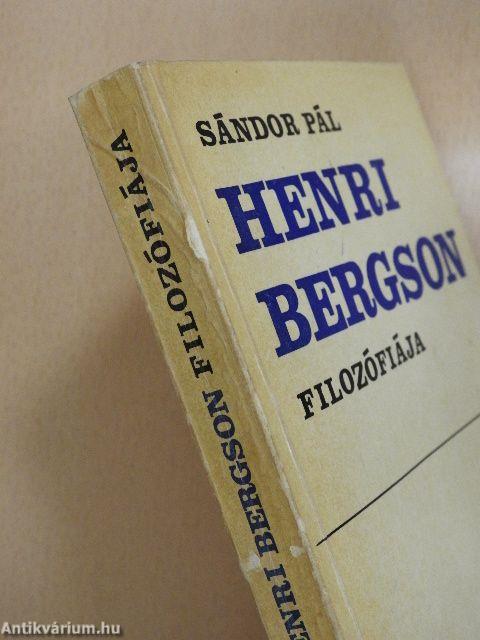 Henri Bergson filozófiája