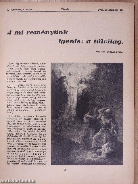 Utunk 1935. szeptember 15.-1936. június 15.