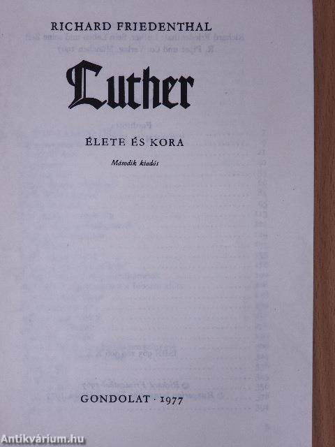 Luther élete és kora