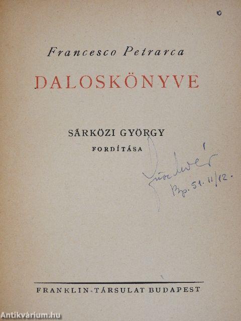 Francesco Petrarca daloskönyve