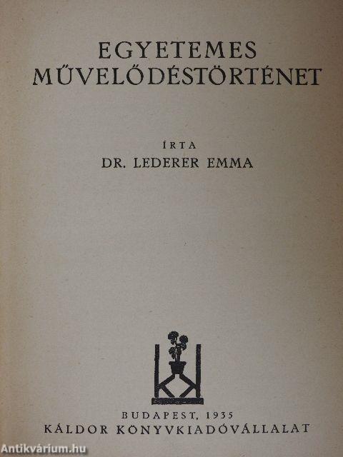 Egyetemes művelődéstörténet