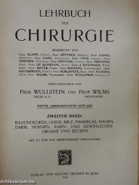 Lehrbuch der Chirurgie II.