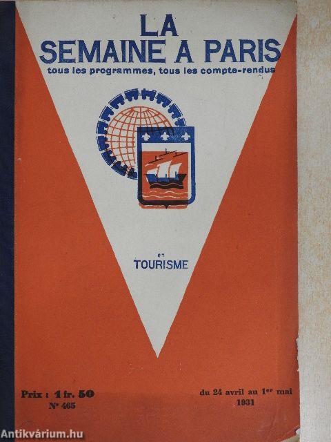 La semaine á Paris du 24 avril au 1er mai 1931