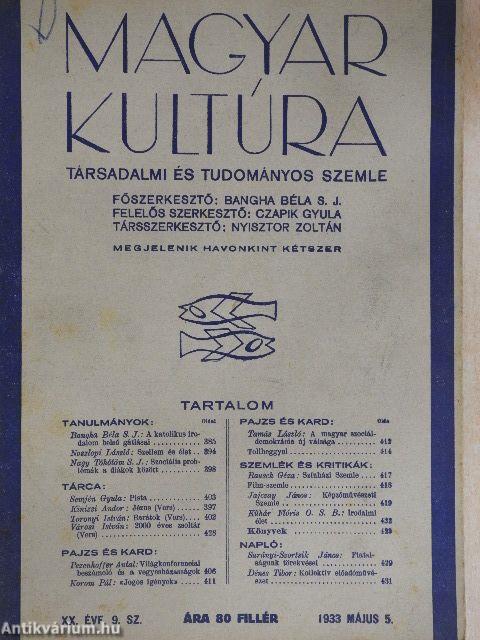 Magyar Kultúra 1933. május 5.