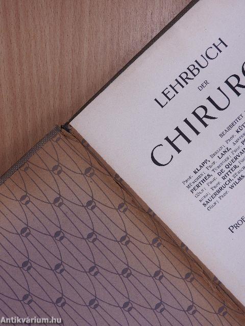 Lehrbuch der Chirurgie II.