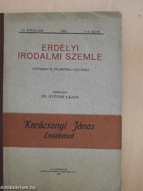 Erdélyi Irodalmi Szemle 1929/1-2.