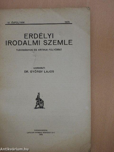 Erdélyi Irodalmi Szemle 1929/1-2.
