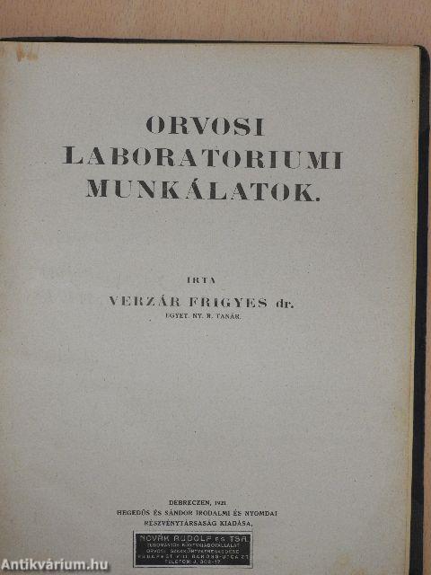 Orvosi laboratoriumi munkálatok