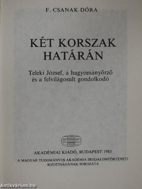 Két korszak határán